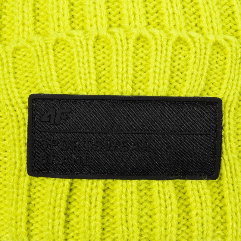 Men's winter beanie 4F green H4Z22-CAM013 4