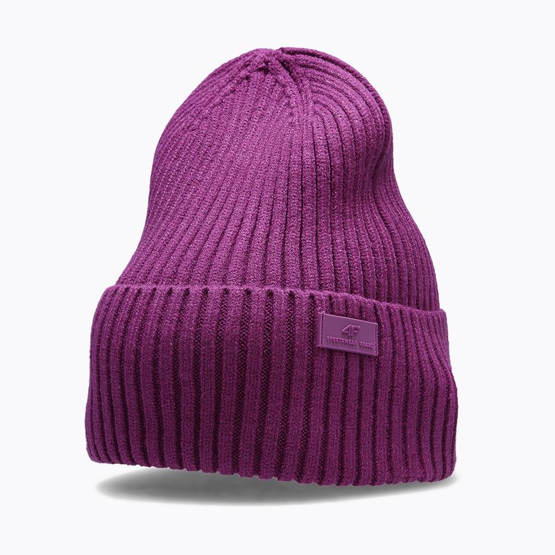 Women's winter beanie 4F purple H4Z22-CAD004 6