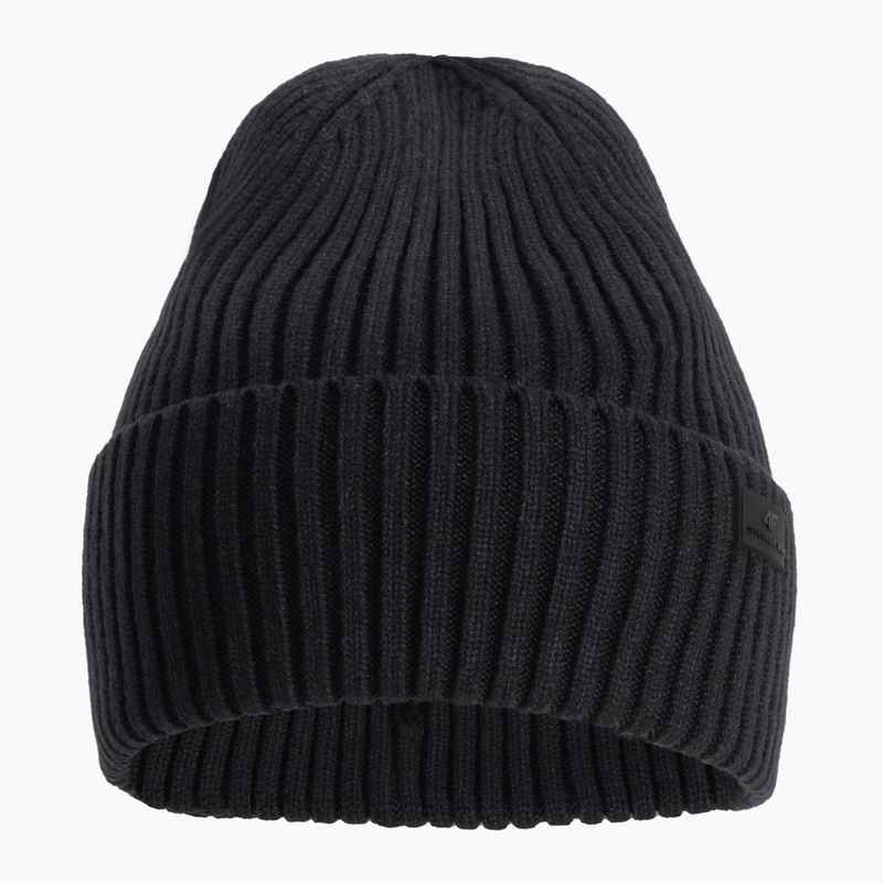 Women's winter beanie 4F black H4Z22-CAD004 2