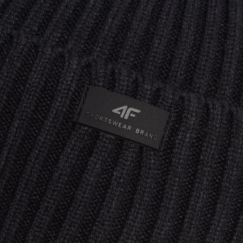 Women's winter beanie 4F black H4Z22-CAD004 4