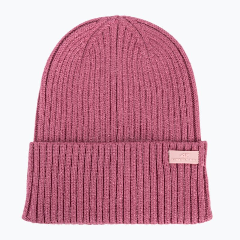 Women's winter beanie 4F pink H4Z22-CAD004 5