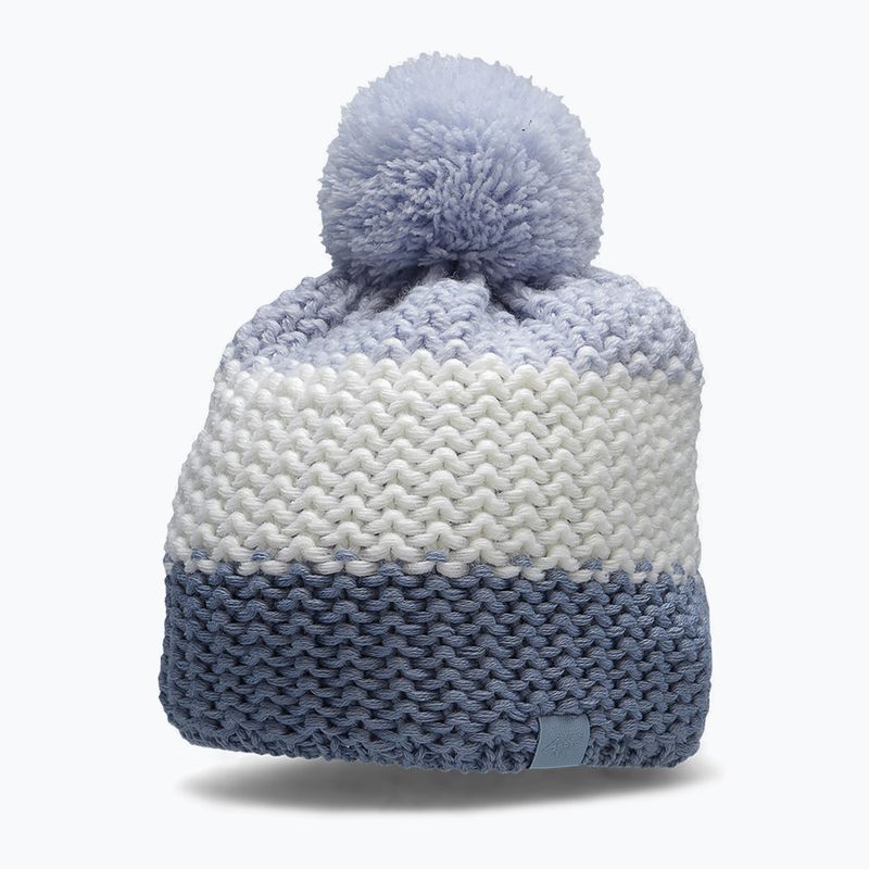 Children's winter beanie 4F blue and white HJZ22-JCAD006 6