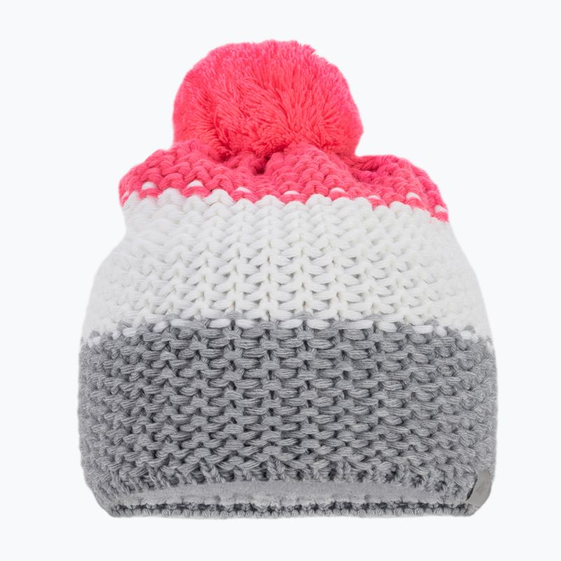 Children's winter beanie 4F red and white HJZ22-JCAD006 2