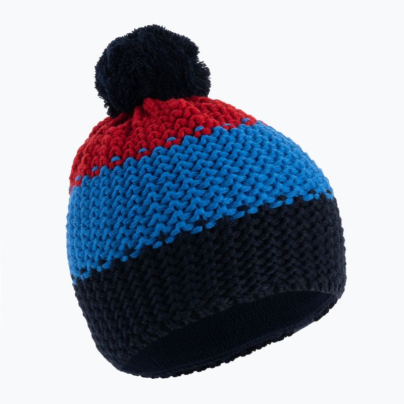 Children's winter beanie 4F black-red HJZ22-JCAM006