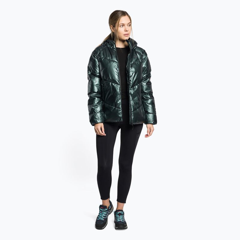 Women's down jacket 4F green H4Z22-KUDP010 2