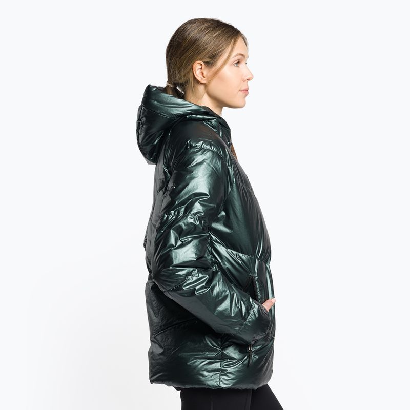 Women's down jacket 4F green H4Z22-KUDP010 3