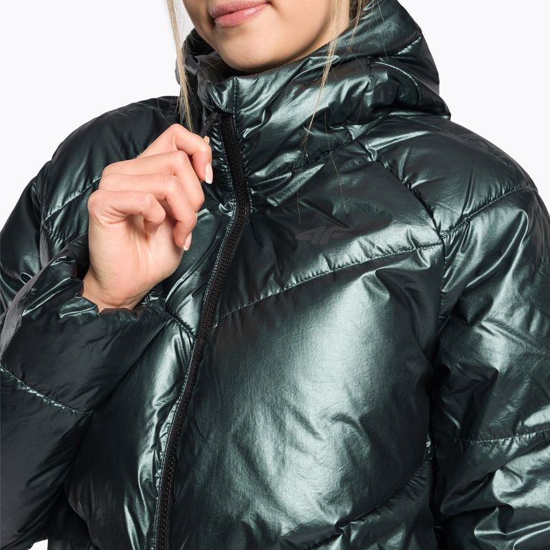 Women's down jacket 4F green H4Z22-KUDP010 6