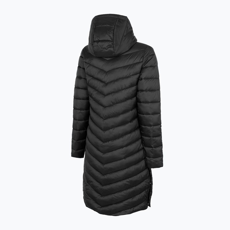 Women's down jacket 4F black H4Z22-KUDP015 8