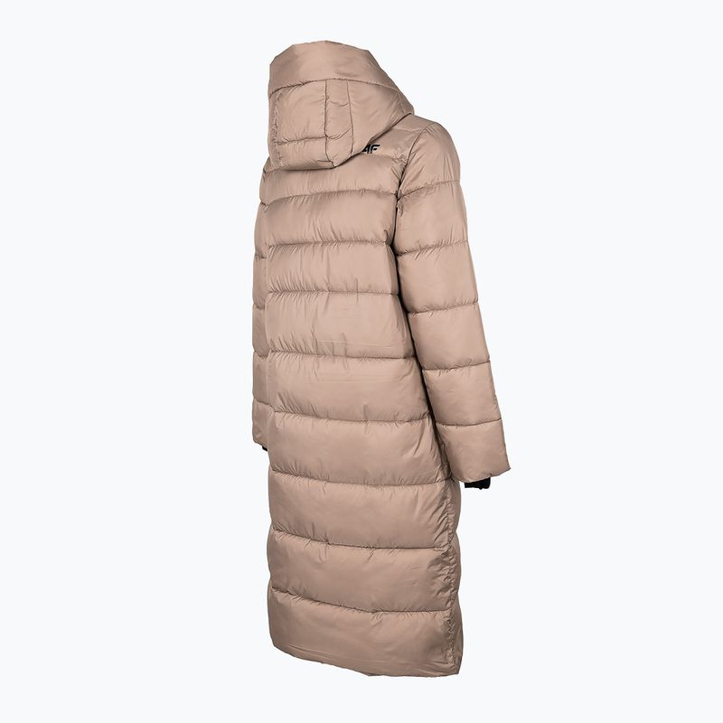 Women's down jacket 4F beige H4Z22-KUDP018 12