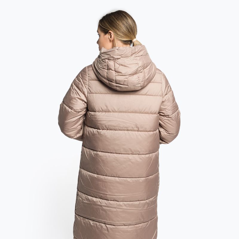 Women's down jacket 4F beige H4Z22-KUDP018 4