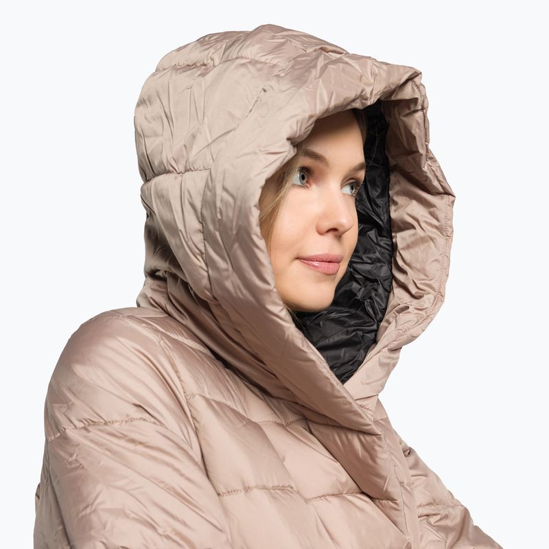 Women's down jacket 4F beige H4Z22-KUDP018 5