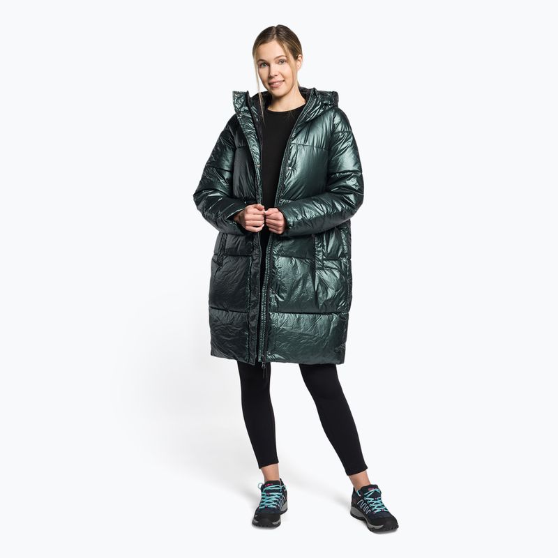 Women's down jacket 4F green H4Z22-KUDP011 2