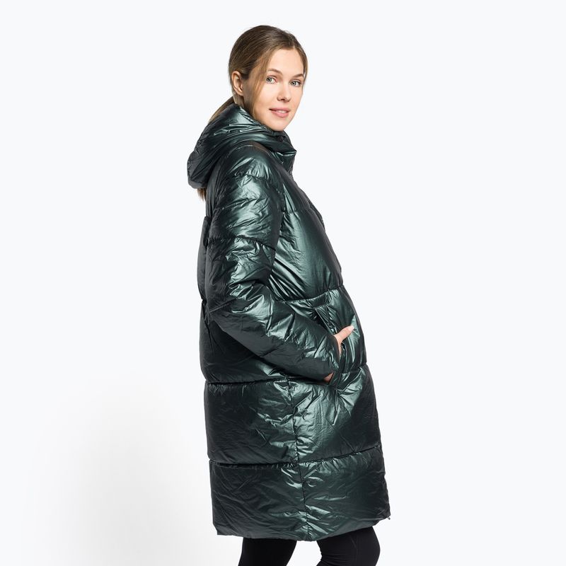 Women's down jacket 4F green H4Z22-KUDP011 3