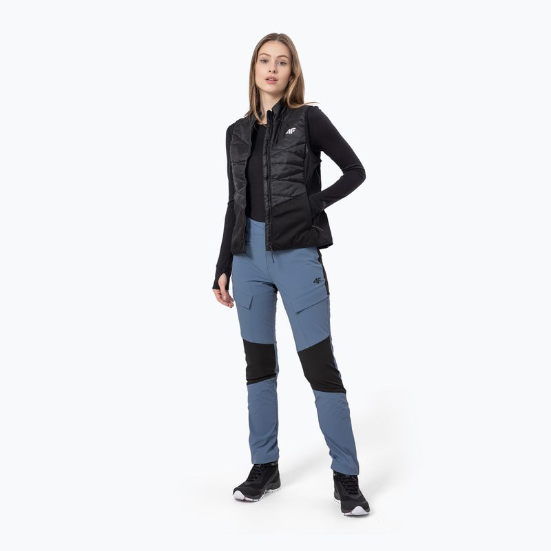Women's trekking waistcoat 4F black H4Z22-BZD060 2