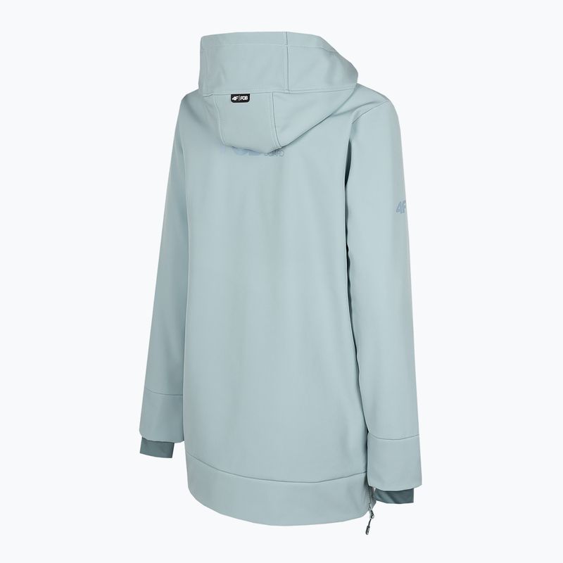 Women's snowboard jacket 4F light blue H4Z22-SFD001F 8