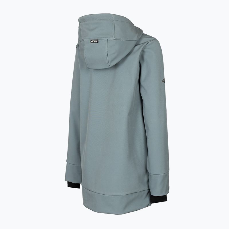Women's snowboard jacket 4F blue H4Z22-SFD001F 8