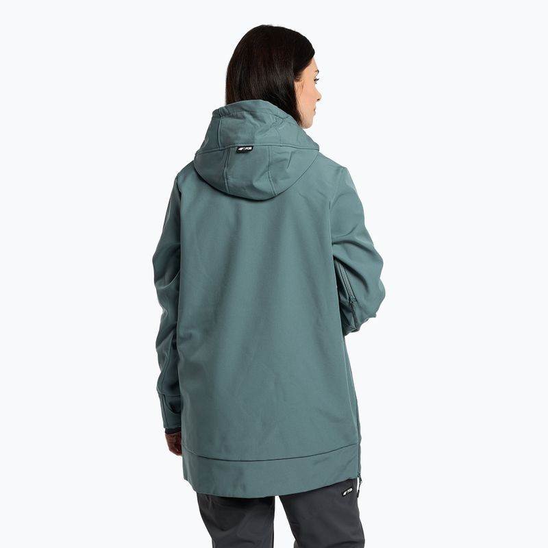 Women's snowboard jacket 4F blue H4Z22-SFD001F 3
