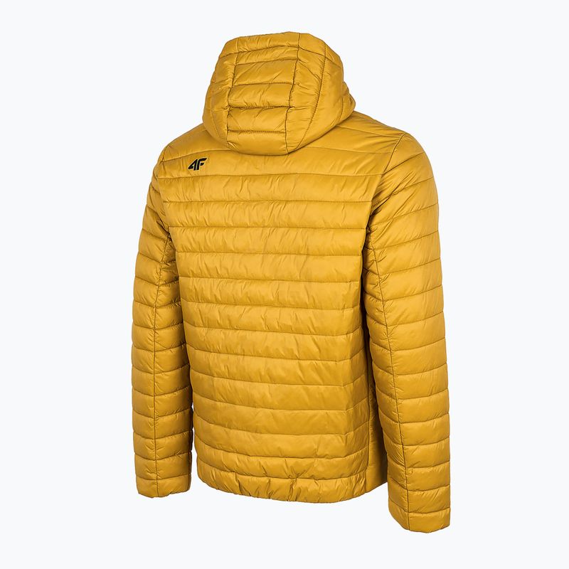 Men's 4F down jacket yellow H4Z22-KUMP004 9