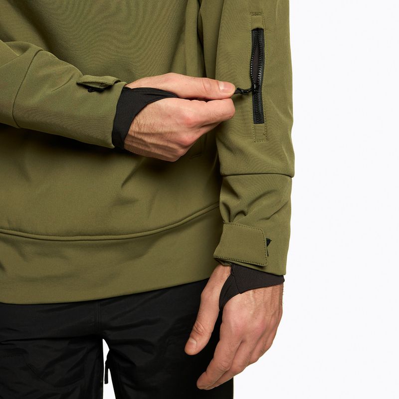 Men's 4F khaki snowboard jacket H4Z22-SFM001F 6