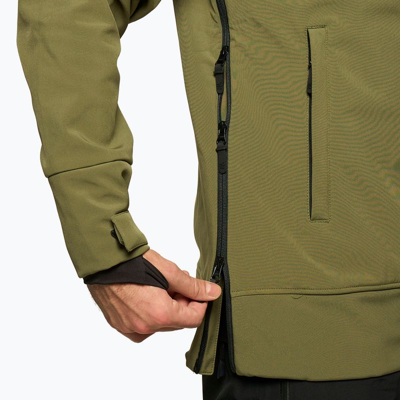 Men's 4F khaki snowboard jacket H4Z22-SFM001F 7