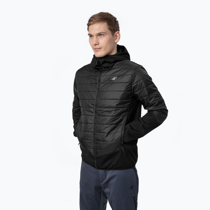 Men's 4F hybrid jacket black H4Z22-KUMH060