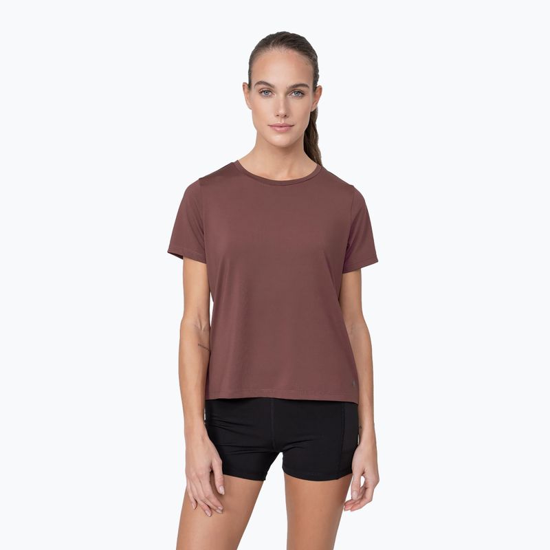 Women's training T-shirt 4F maroon H4Z22-TSDF010