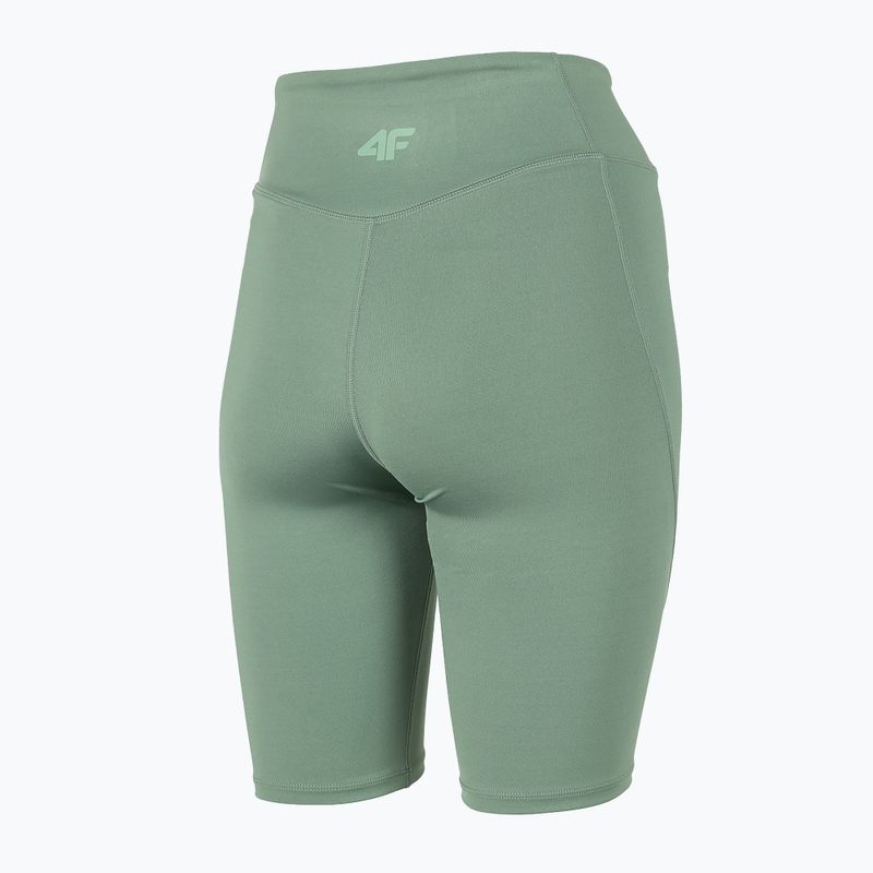 Women's yoga shorts 4F green H4Z22-SKDF012 4