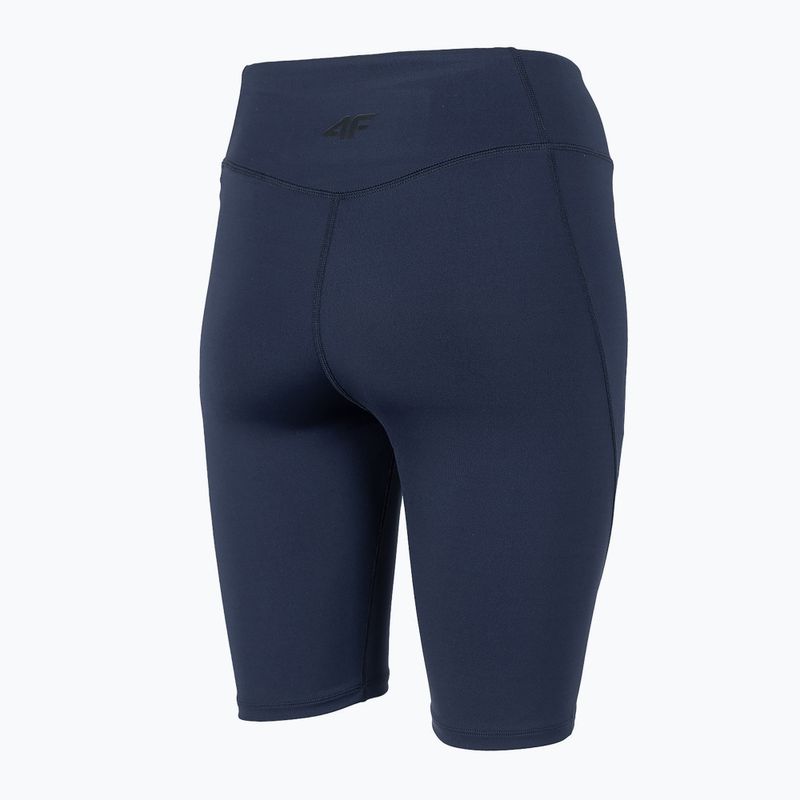 Women's 4F yoga shorts dark grey H4Z22-SKDF012 4