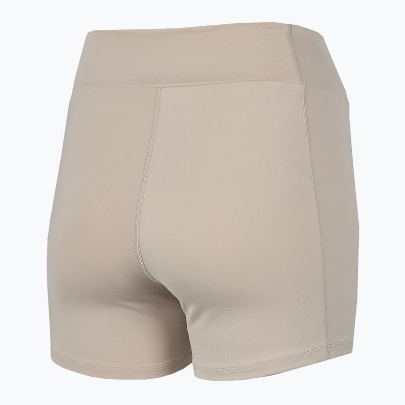 Women's yoga shorts 4F beige H4Z22-SKDF010 4