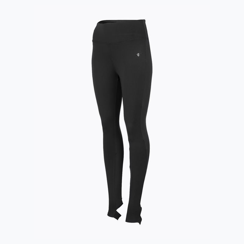 Women's yoga leggings 4F black H4Z22-SPDF019 3