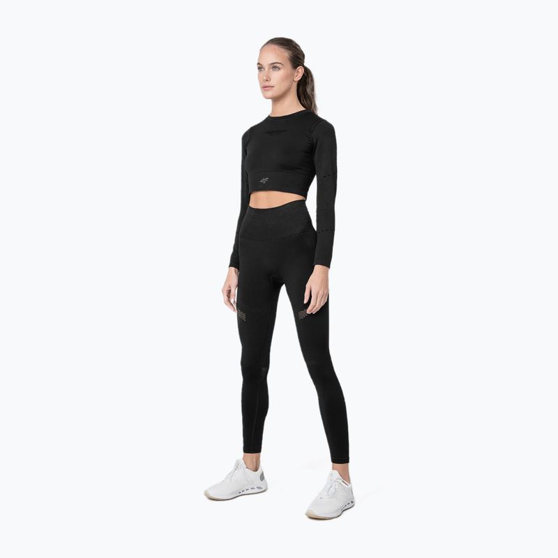 Women's leggings 4F black H4Z22-SPDF012-20S 2