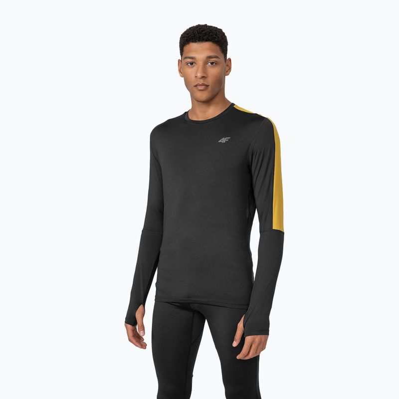 Men's 4F training longsleeve black H4Z22-TSMLF010