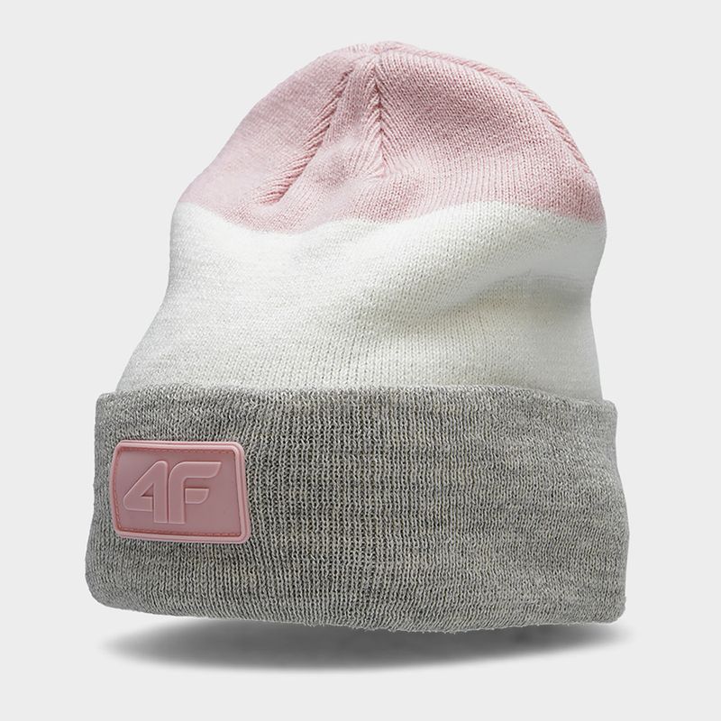 Children's winter beanie 4F pink HJZ22-JCAD002 6