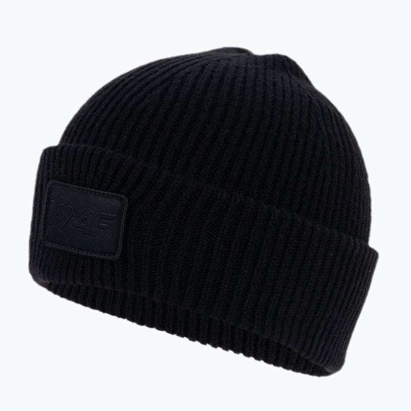 Children's winter beanie 4F black HJZ22-JCAD003 3