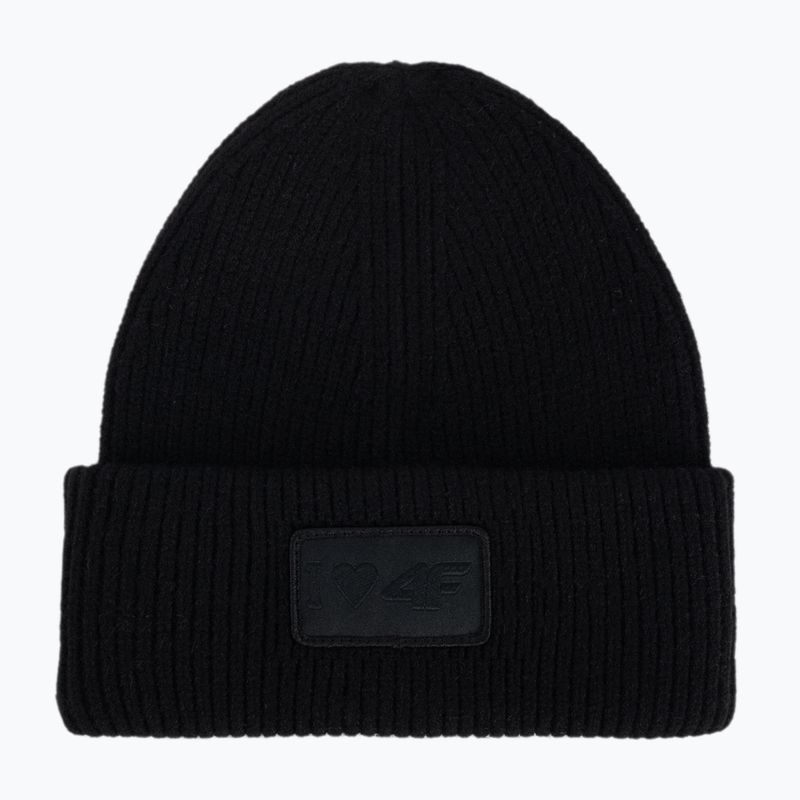 Children's winter beanie 4F black HJZ22-JCAD003 5