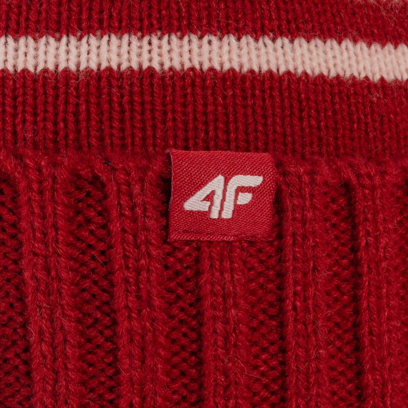 Children's winter beanie 4F red HJZ22-JCAD005 4