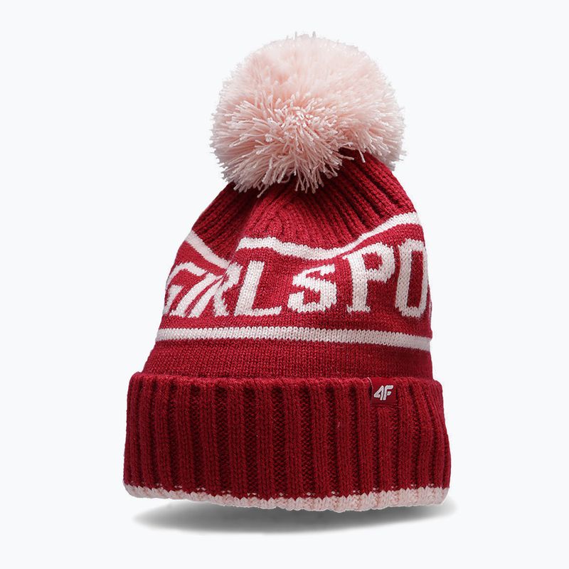 Children's winter beanie 4F red HJZ22-JCAD005 6