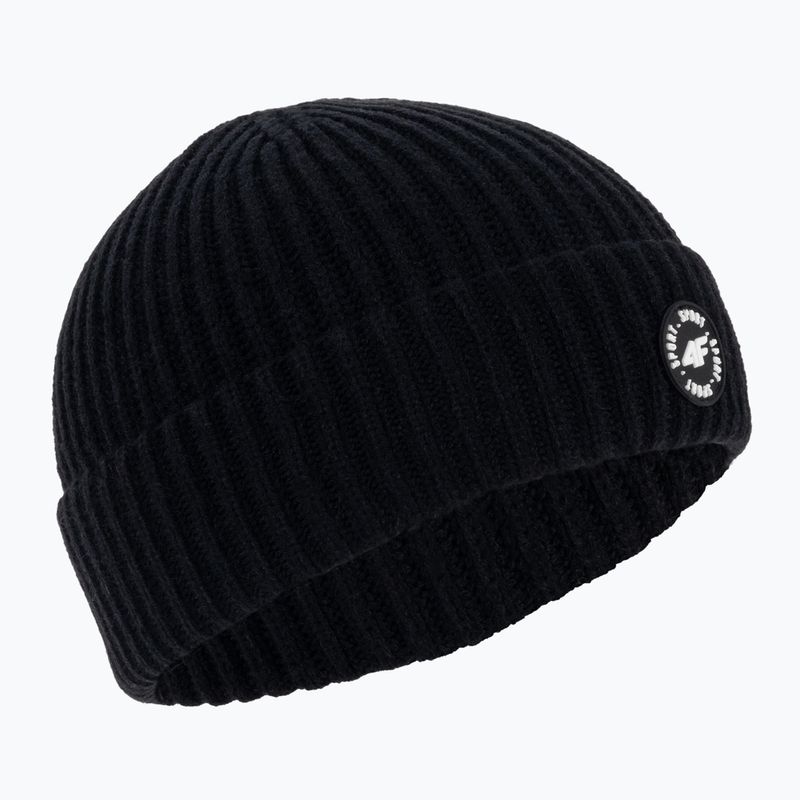 Children's winter beanie 4F black HJZ22-JCAM003