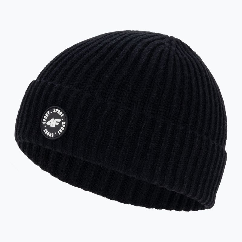 Children's winter beanie 4F black HJZ22-JCAM003 3