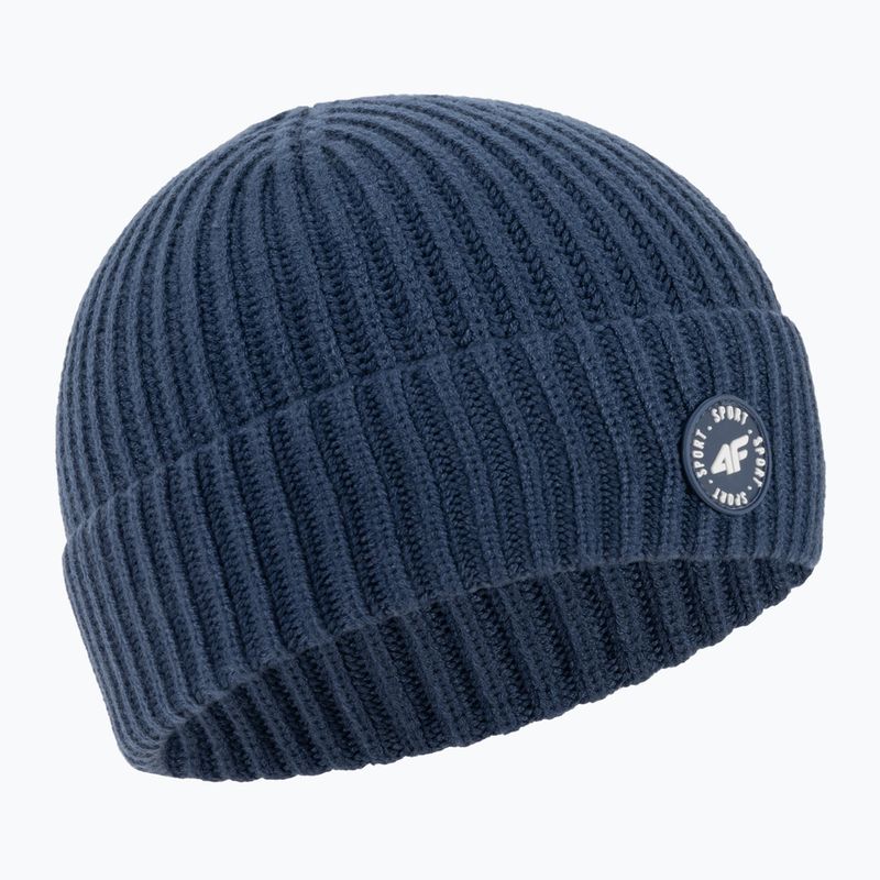 Children's winter beanie 4F blue HJZ22-JCAM003