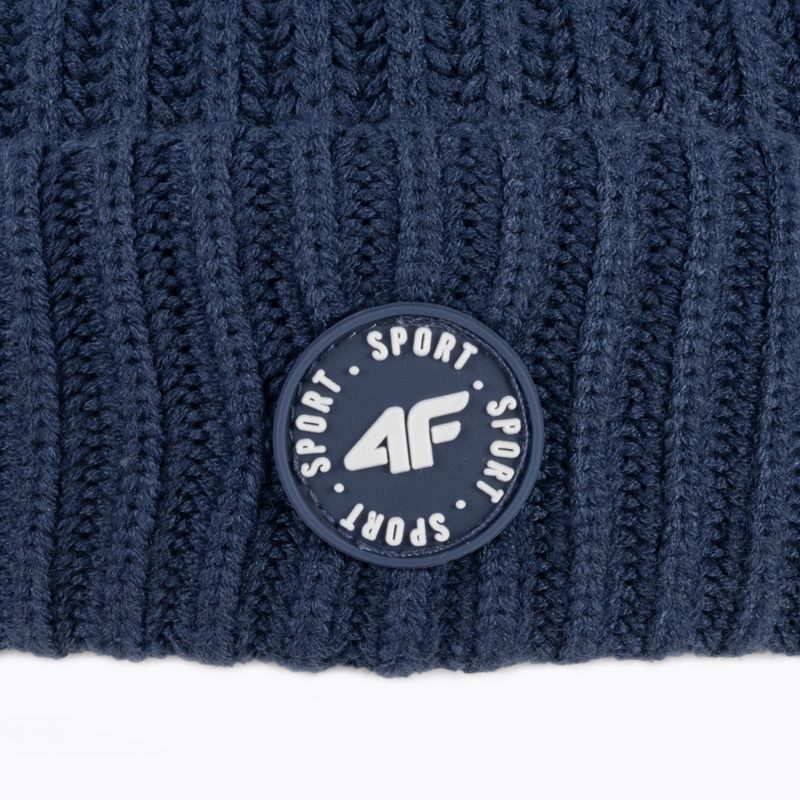 Children's winter beanie 4F blue HJZ22-JCAM003 4