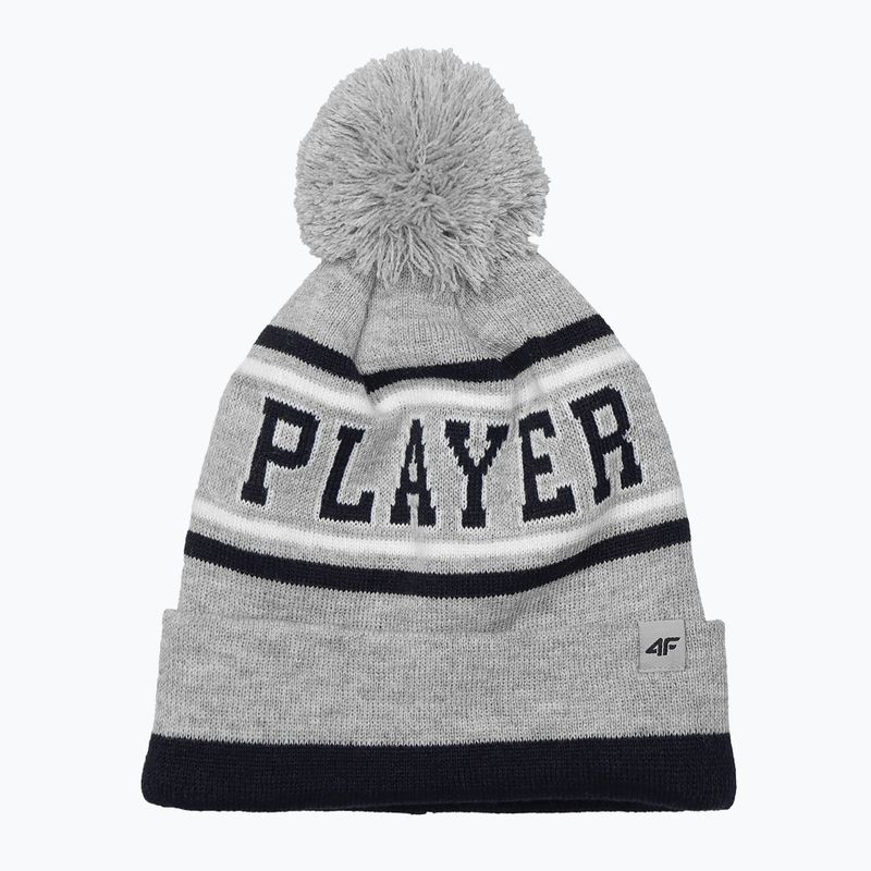 Children's winter beanie 4F grey HJZ22-JCAM005 7