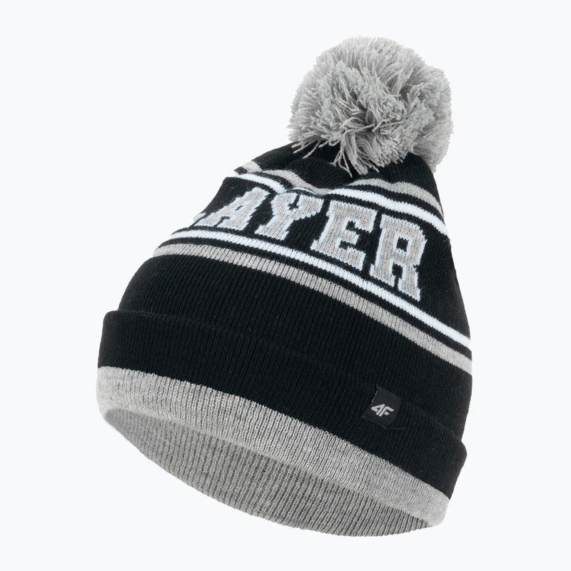 Children's winter beanie 4F black HJZ22-JCAM005 3