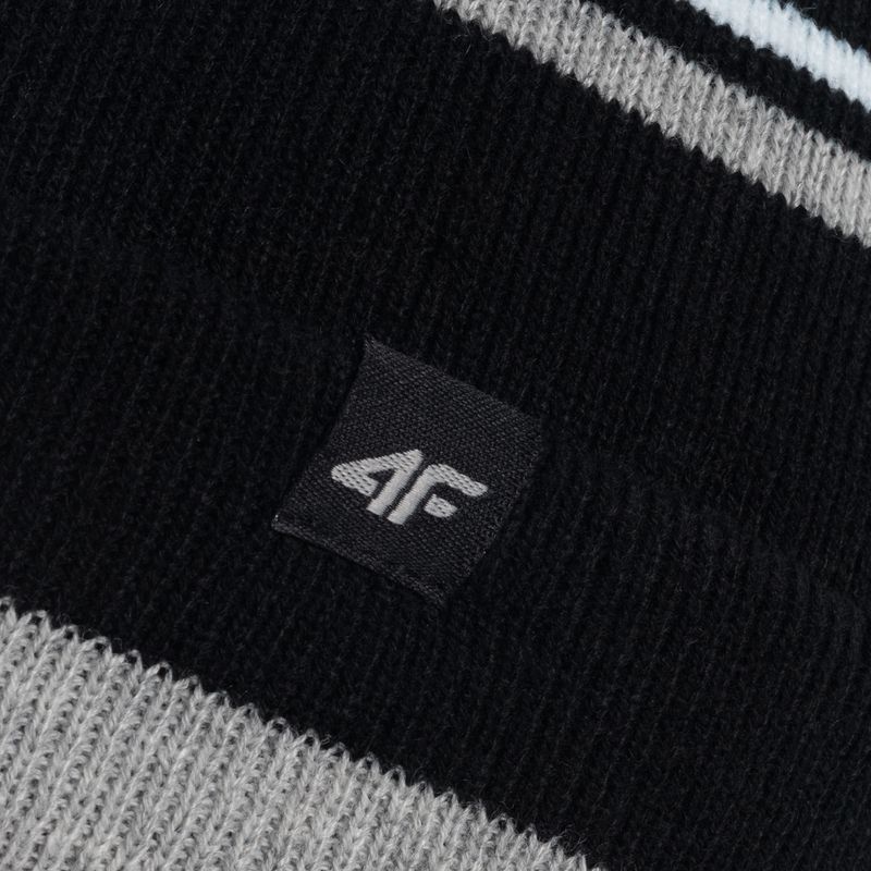 Children's winter beanie 4F black HJZ22-JCAM005 4