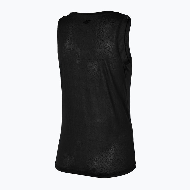 Women's yoga top 4F black H4Z22-TSDF011 4