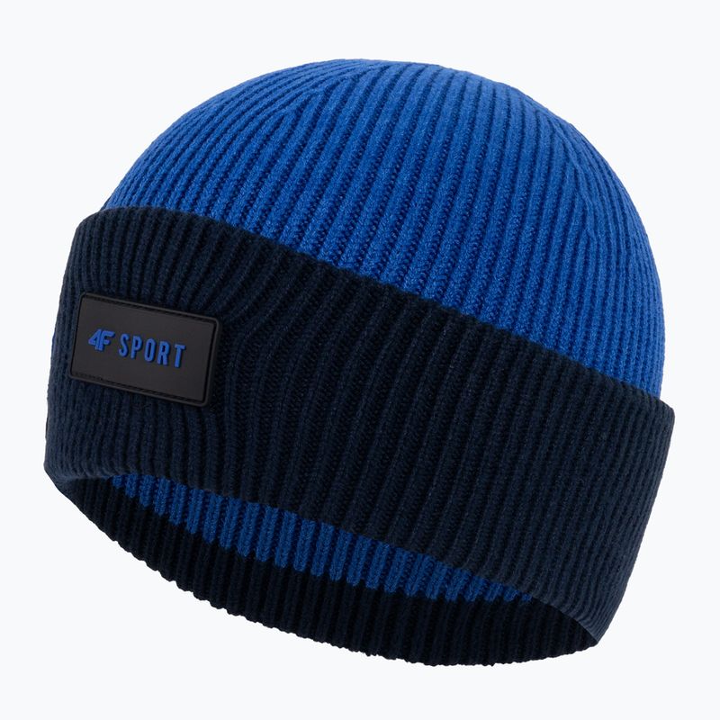 Children's winter beanie 4F navy blue and black HJZ22-JCAM004 3