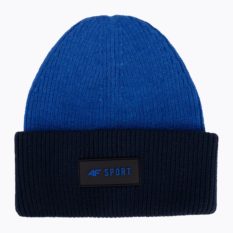 Children's winter beanie 4F navy blue and black HJZ22-JCAM004 5