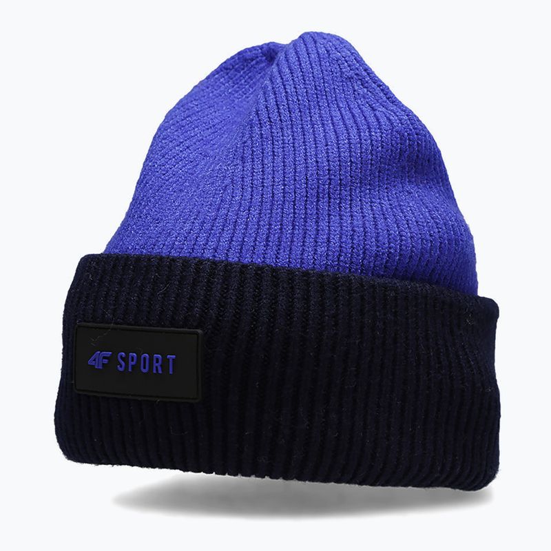 Children's winter beanie 4F navy blue and black HJZ22-JCAM004 6
