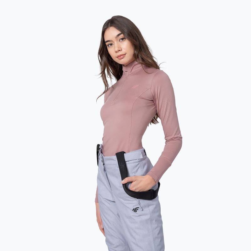 Women's thermal T-shirt 4F dark pink H4Z22-BIDD032