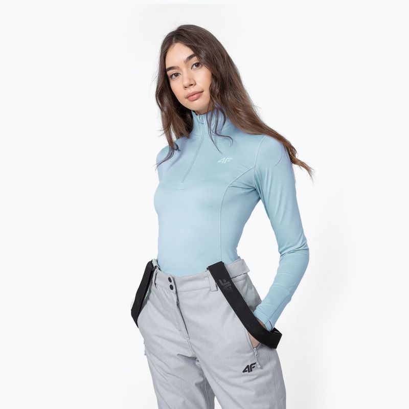 Women's thermal T-shirt 4F blue H4Z22-BIDD032